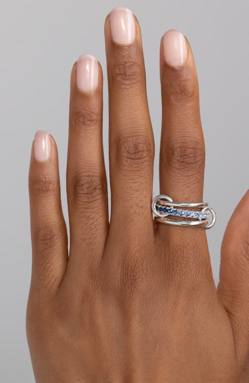 Spinelli Kilcollin Sterling Silver Blue Sapphire Ring In Metallic