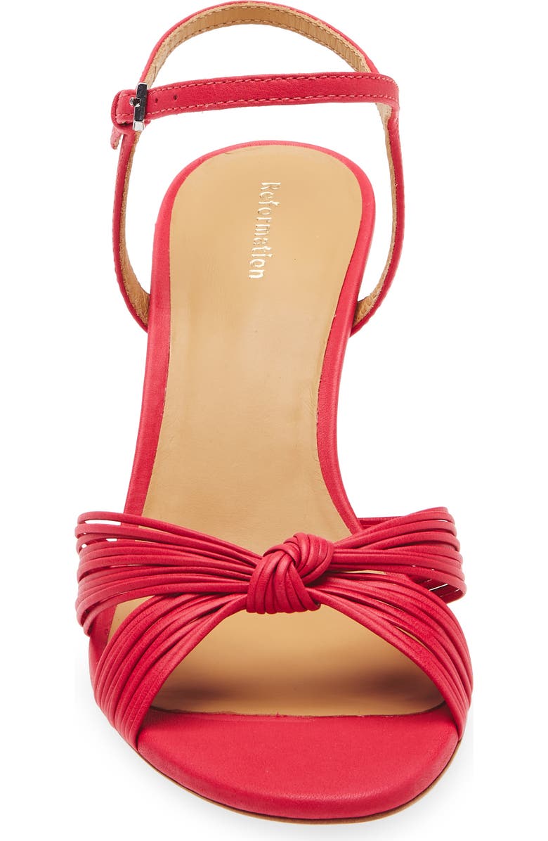 Reformation Pia Knotted Sandal, Alternate, color,