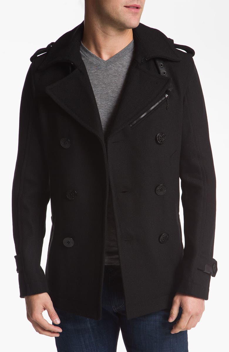 DIESEL<sup>®</sup> 'Wittory' Double Breasted Peacoat, Main, color, 