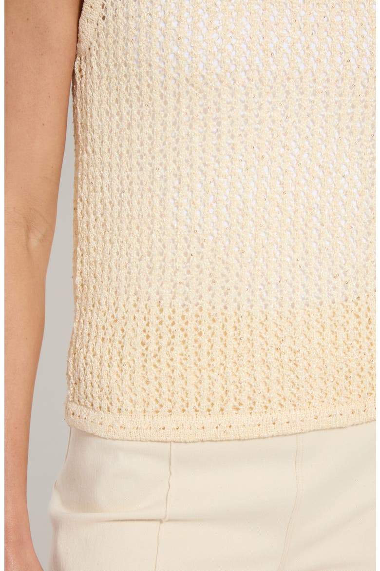 Avery Sequined Knit Shell, Alternate, color, COCO SEQUINS