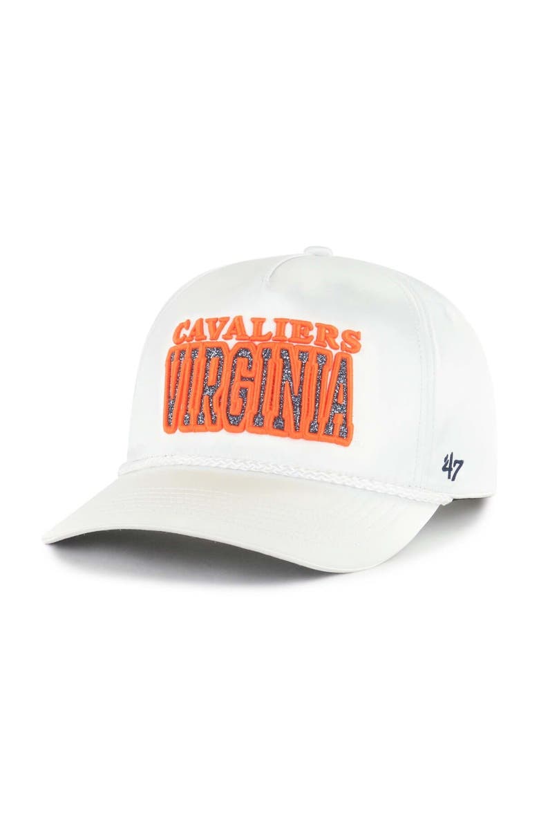 '47 Women's '47 White Virginia Cavaliers Outspoken Hitch Adjustable Hat, Alternate, color, White