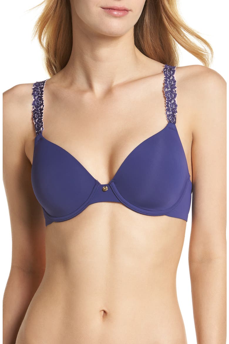 Rose Dream Custom Coverage Underwire Bra, Main, color, IRIS/PINK