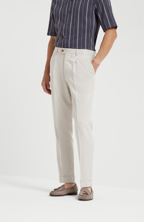 BRUNELLO CUCINELLI BRUNELLO CUCINELLI TWILL TROUSERS