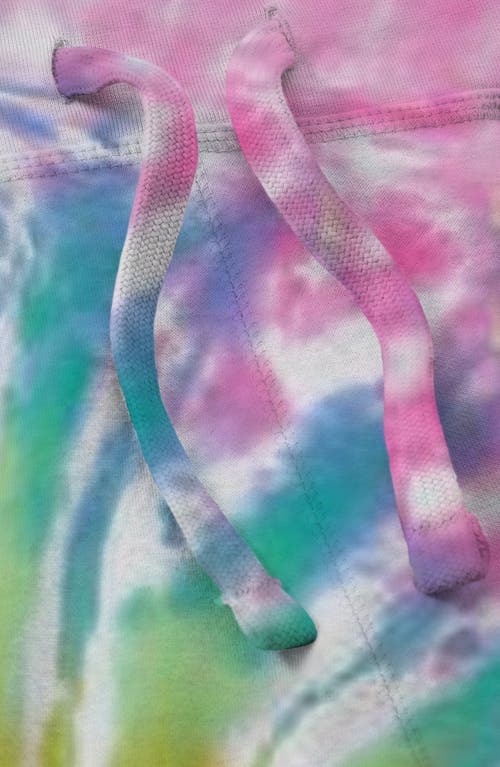 Dalix Mens Ghost Tie Dye Fleece Jogger Pant In Multi