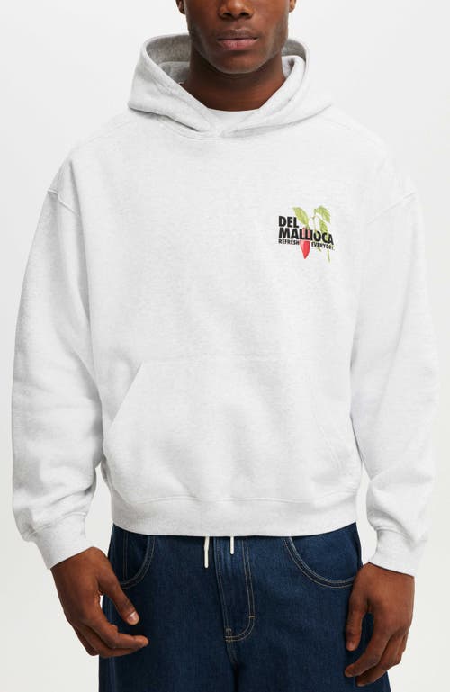 Cotton On Box Fit Graphic Hoodie In White
