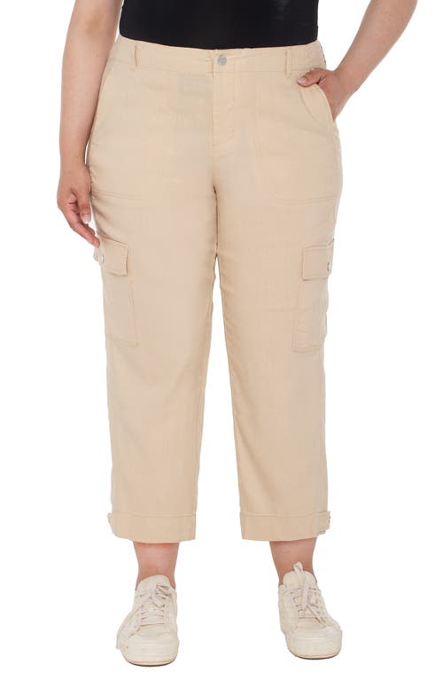 Liverpool Los Angeles Plus Size Cropped Cargo Pants