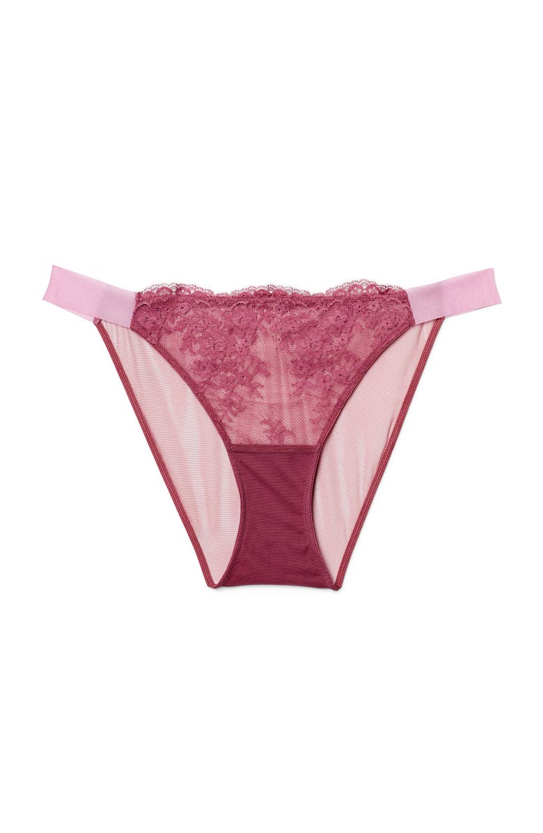 Adore Me Olisa Bikini Panties, Alternate, color, Dark Pink