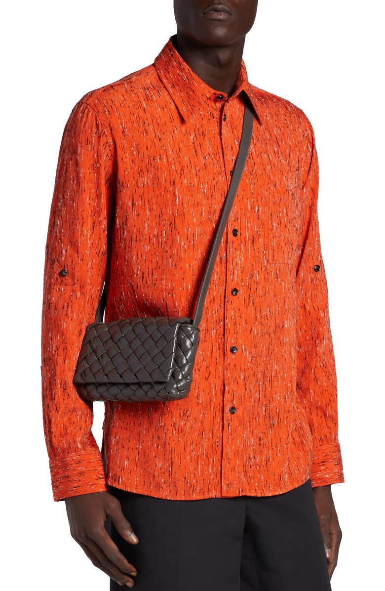 Bottega Veneta Small Rumple Intreccio 2.0 Leather Messenger Bag, Alternate, color,