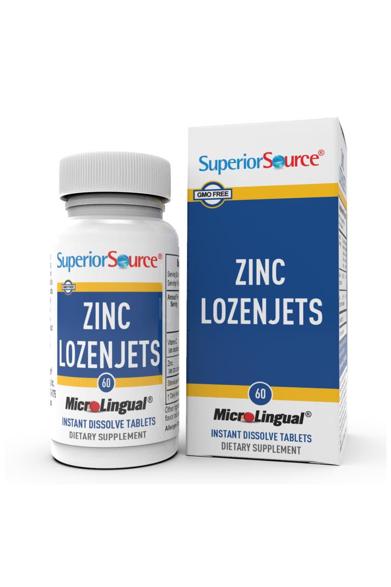 Zinc Instant Dissolve Lozenges, Main, color, White