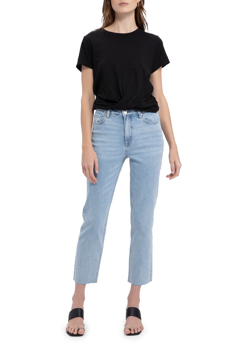 Sanctuary High Street Crisscross Front T-Shirt, Alternate, color,