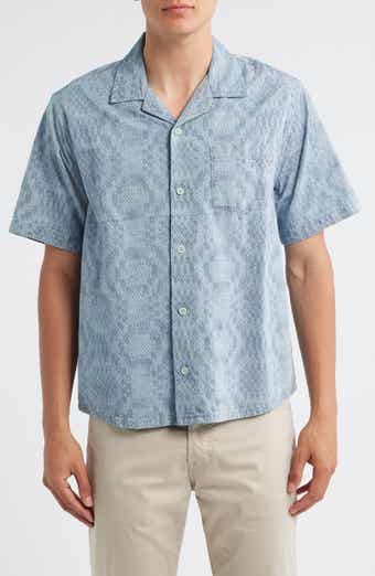 Corridor Diamond Jacquard Cotton Camp Shirt