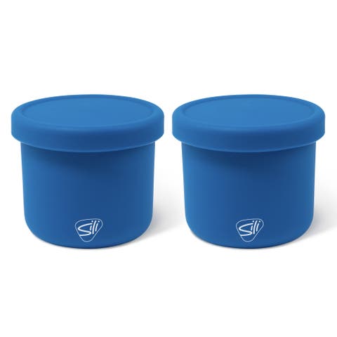 Silicone 10oz Lidded Bowls 2 Pack