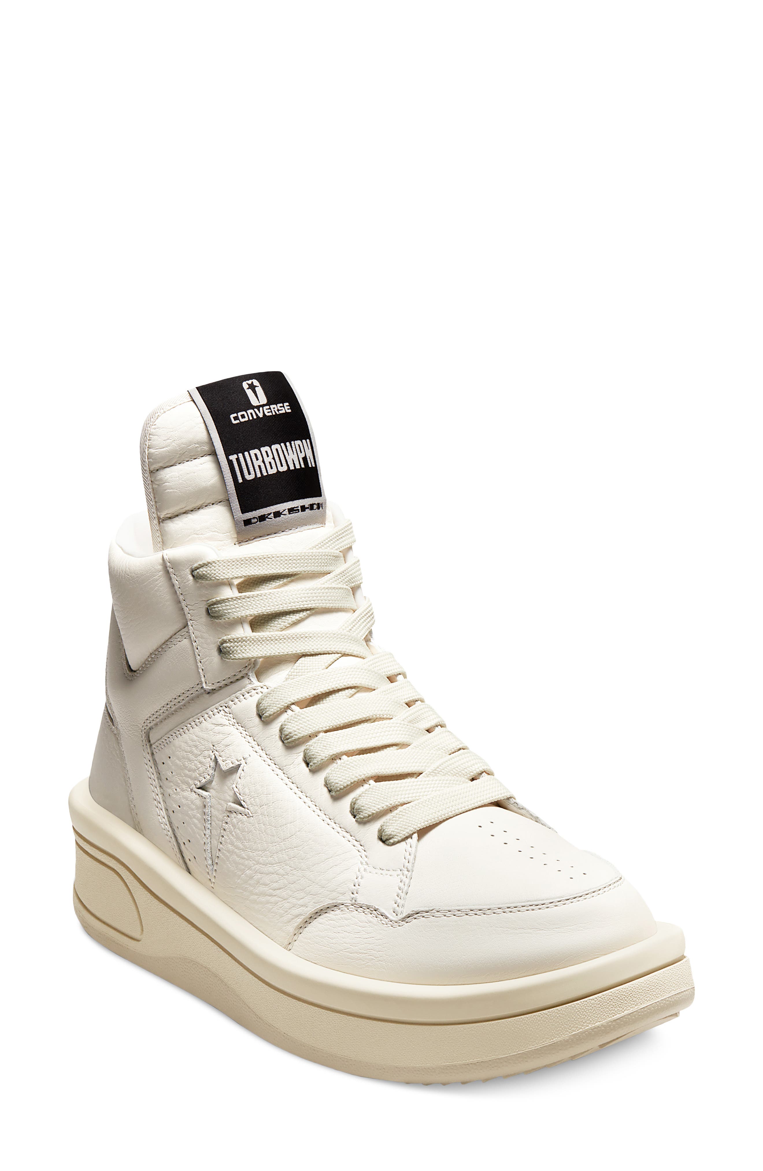 Converse x Rick Owens TURBOPWN High Top Sneaker, Main, color, 