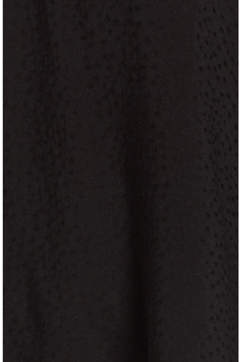 Textured Ruffle Blouse, Alternate, color, BLACK