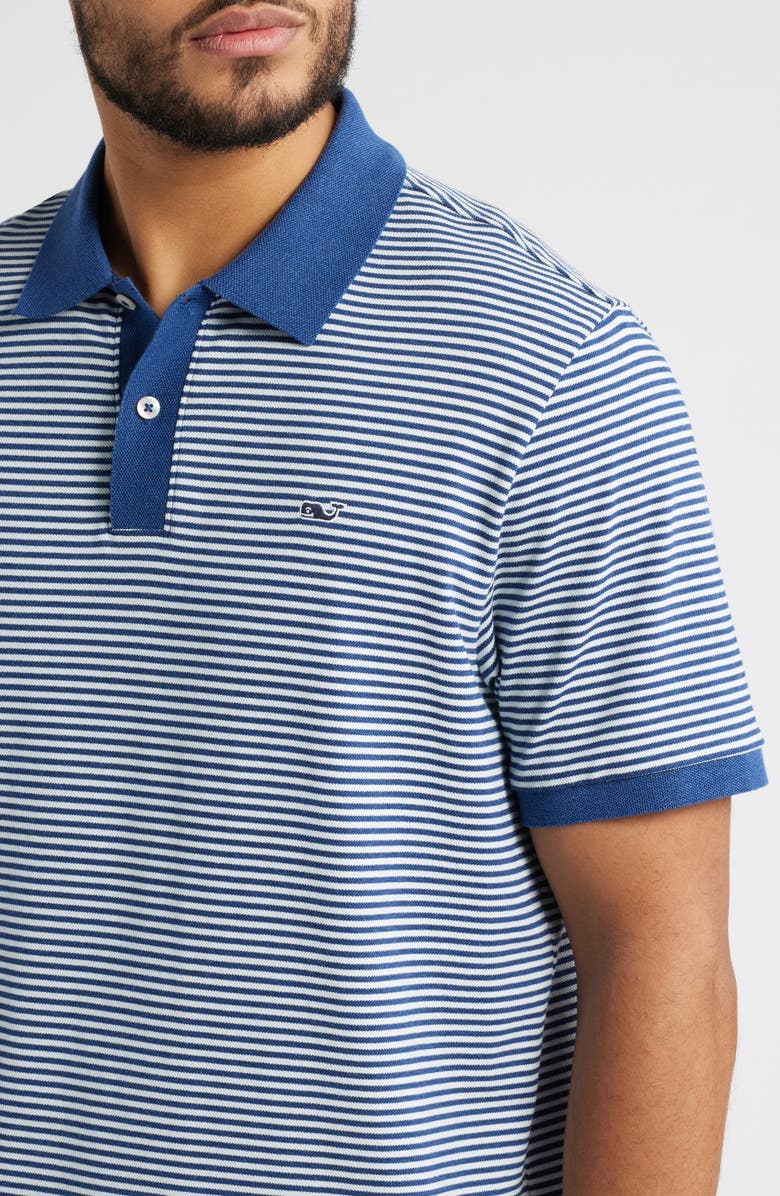 vineyard vines Stripe Edgartown Performance Polo, Alternate, color, 