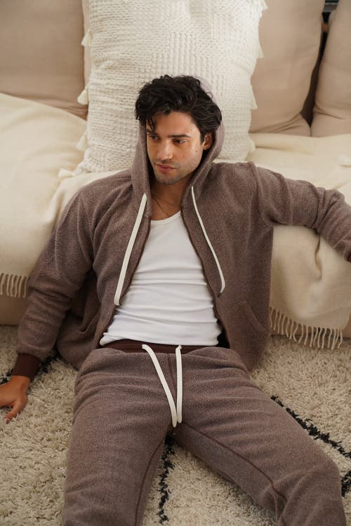 Feat Unisex Blanketblend  Hoodie In Pinecone
