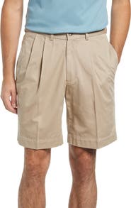 Berle Charleston Khakis Pleated Chino Shorts
