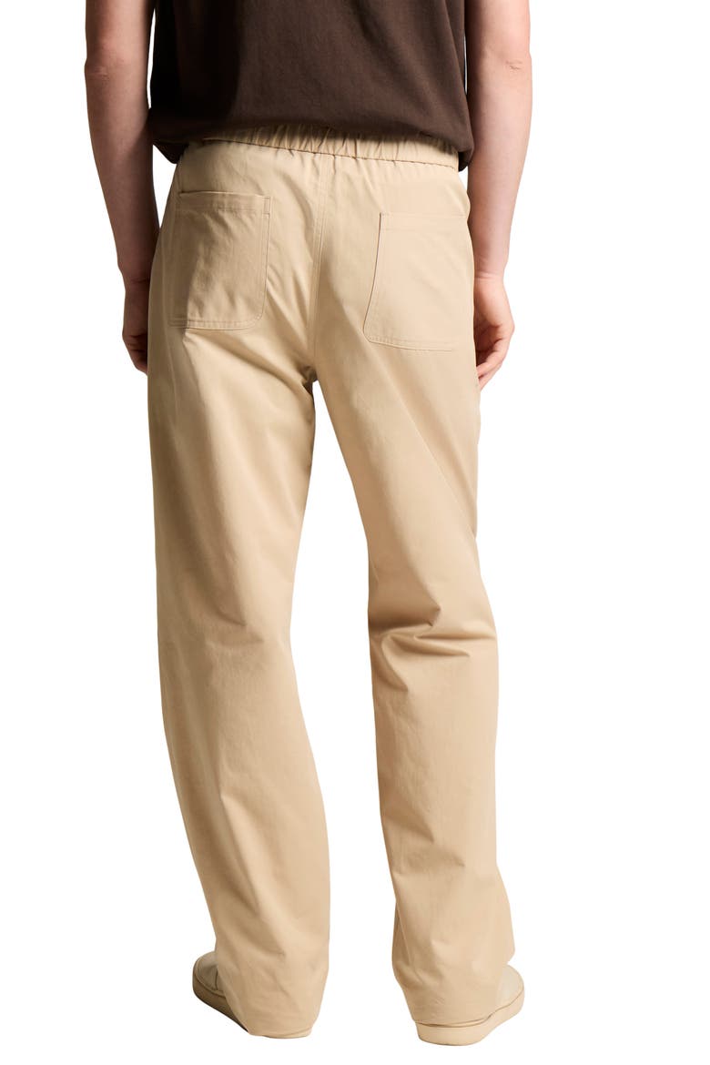 Louie Easy Elastic Waist Cotton Pants, Alternate, color, BEIGE