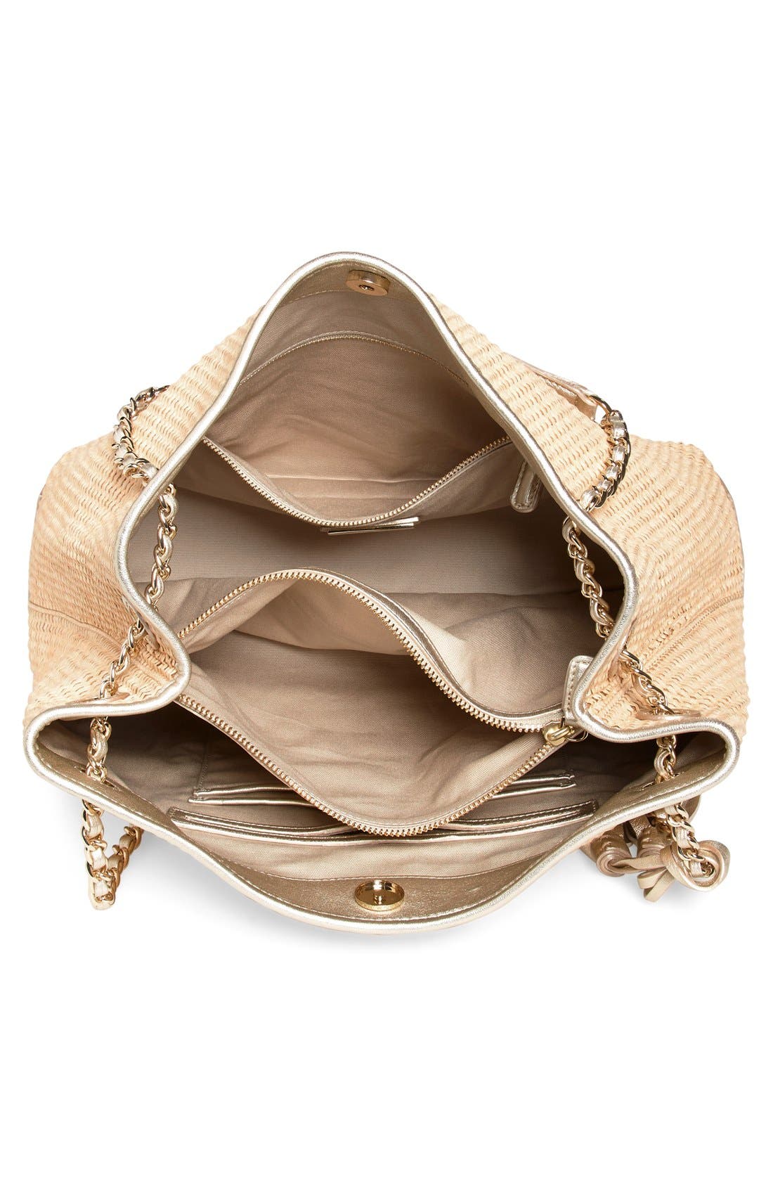 Tory Burch 'Thea' Straw Tote, Alternate, color, 