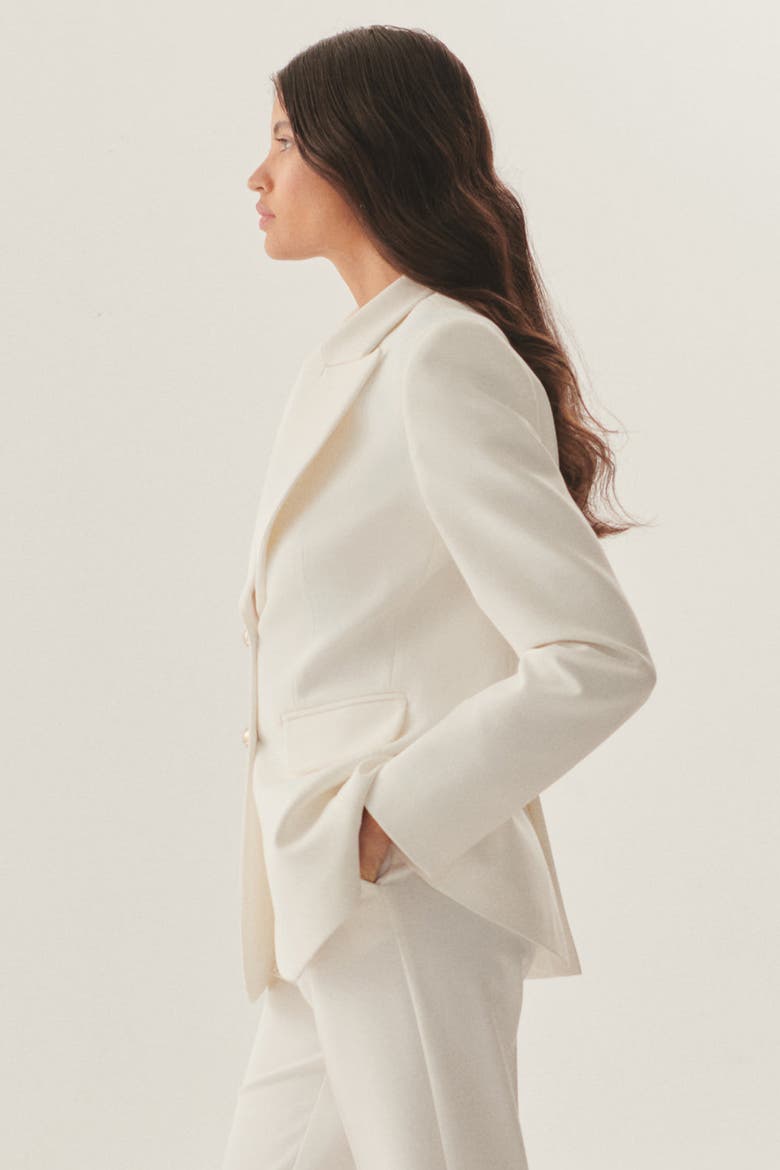 River Fitted Blazer, Alternate, color, BEIGE
