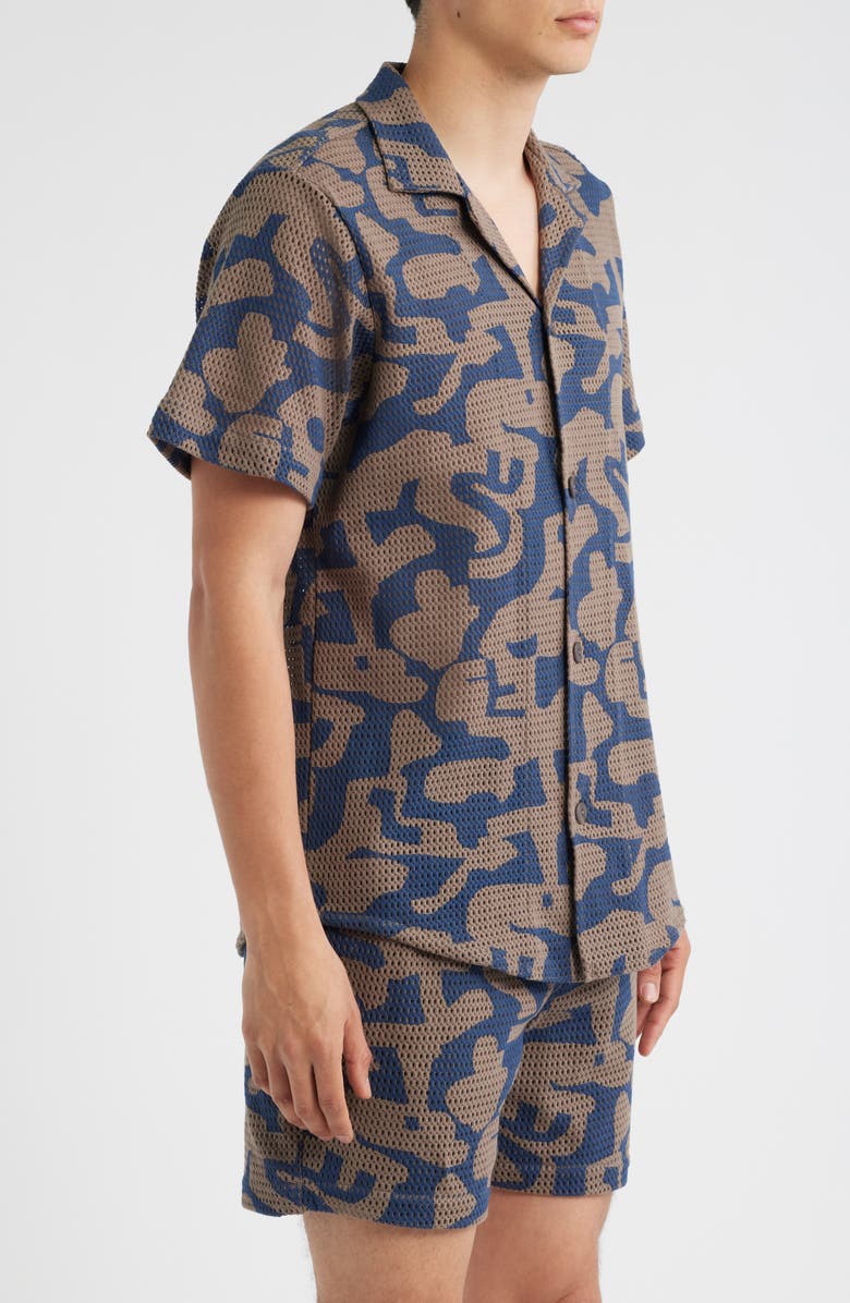 OAS Morel Puzzlotec Net Camp Shirt, Alternate, color, Morel