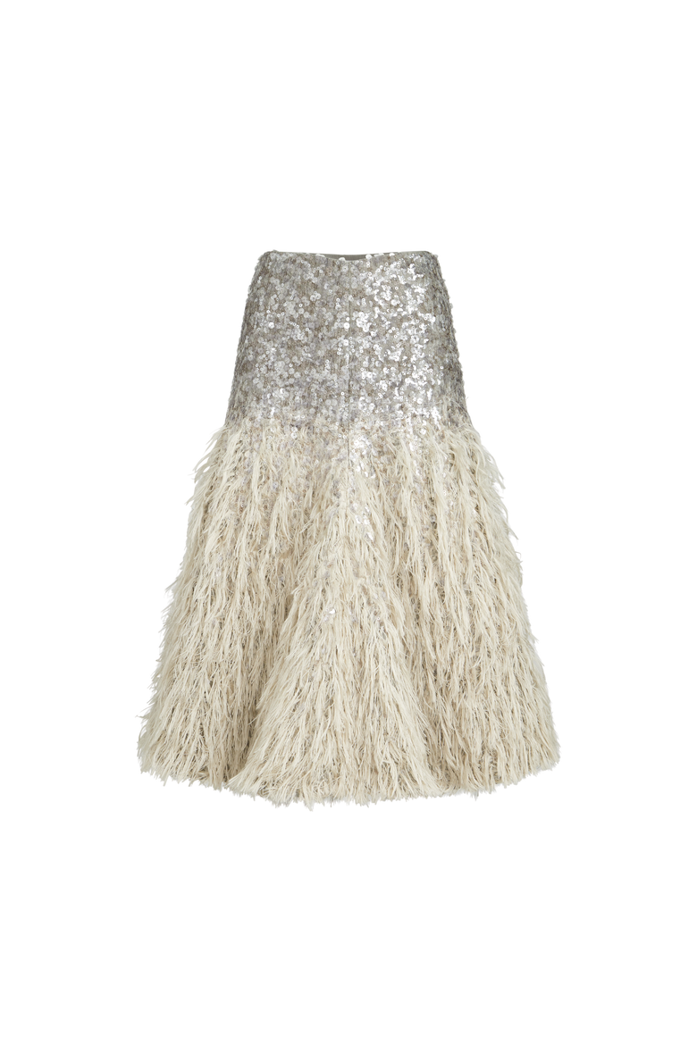 Dazzling dégradé skirt, Alternate, color, Grey