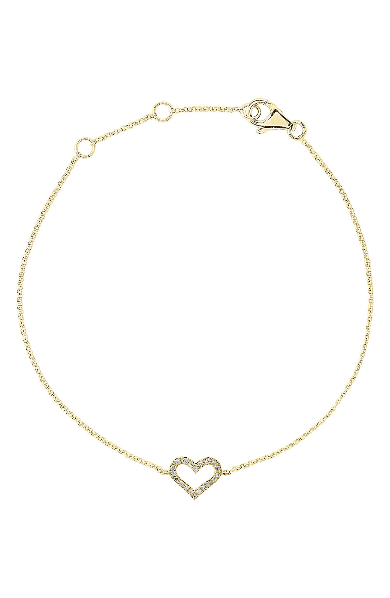 EFFY Diamond Heart Chain Bracelet