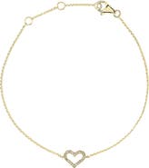 EFFY Diamond Heart Chain Bracelet
