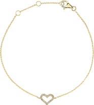 EFFY Diamond Heart Chain Bracelet