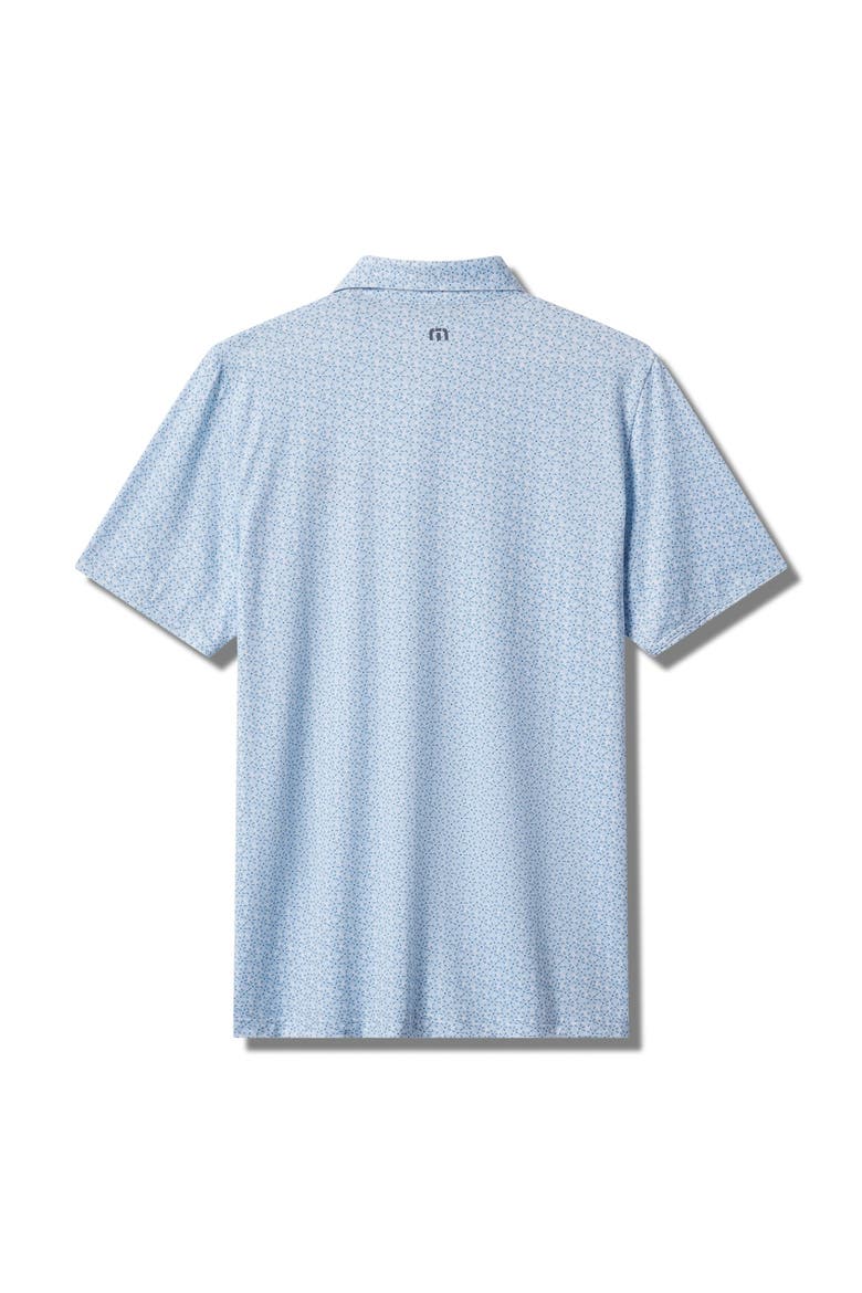Men's TravisMathew  White/Blue Texas Longhorns College Bound Tri-Blend Polo, Alternate, color, White