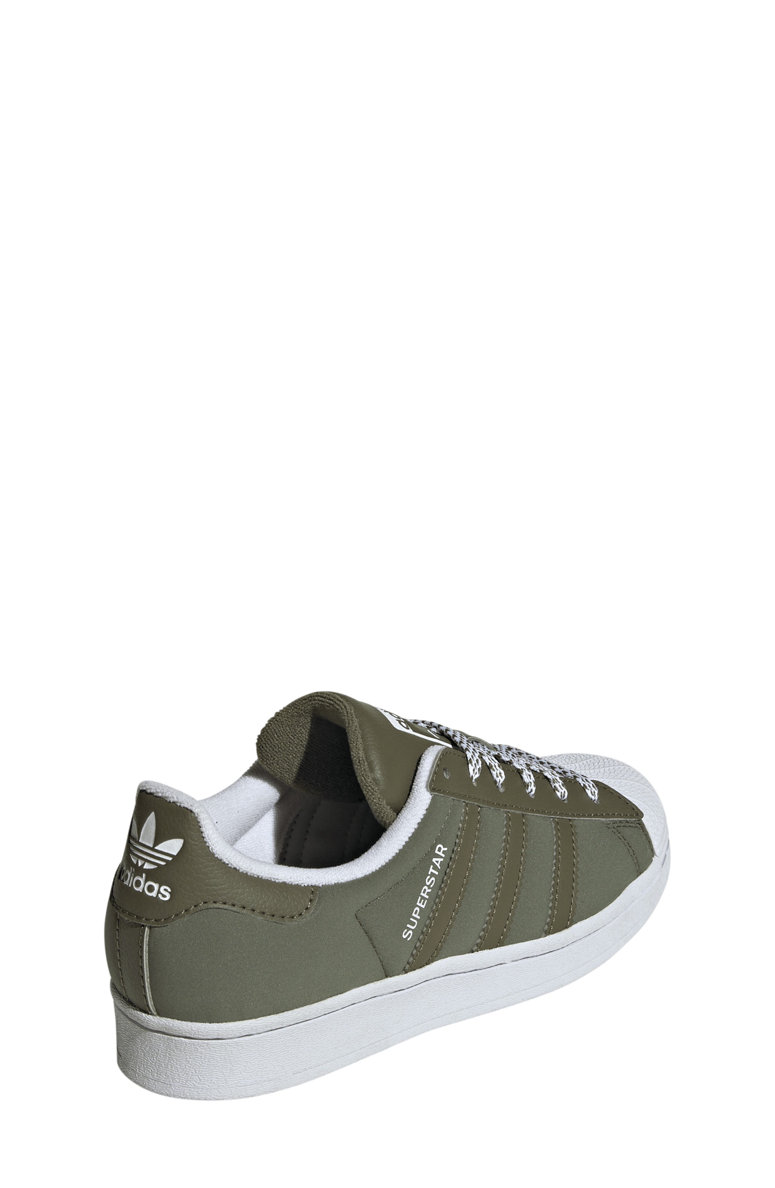 Kids' Superstar Sneaker, Alternate, color, OLIVE STRATA/ WHITE