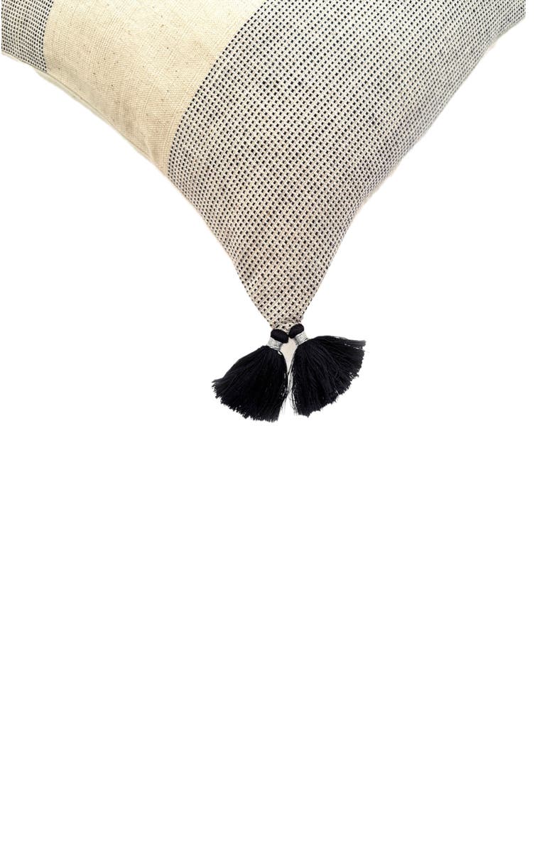 Nimmit Koble Handwoven Pillow - Cover Only, Alternate, color, Natural / Black