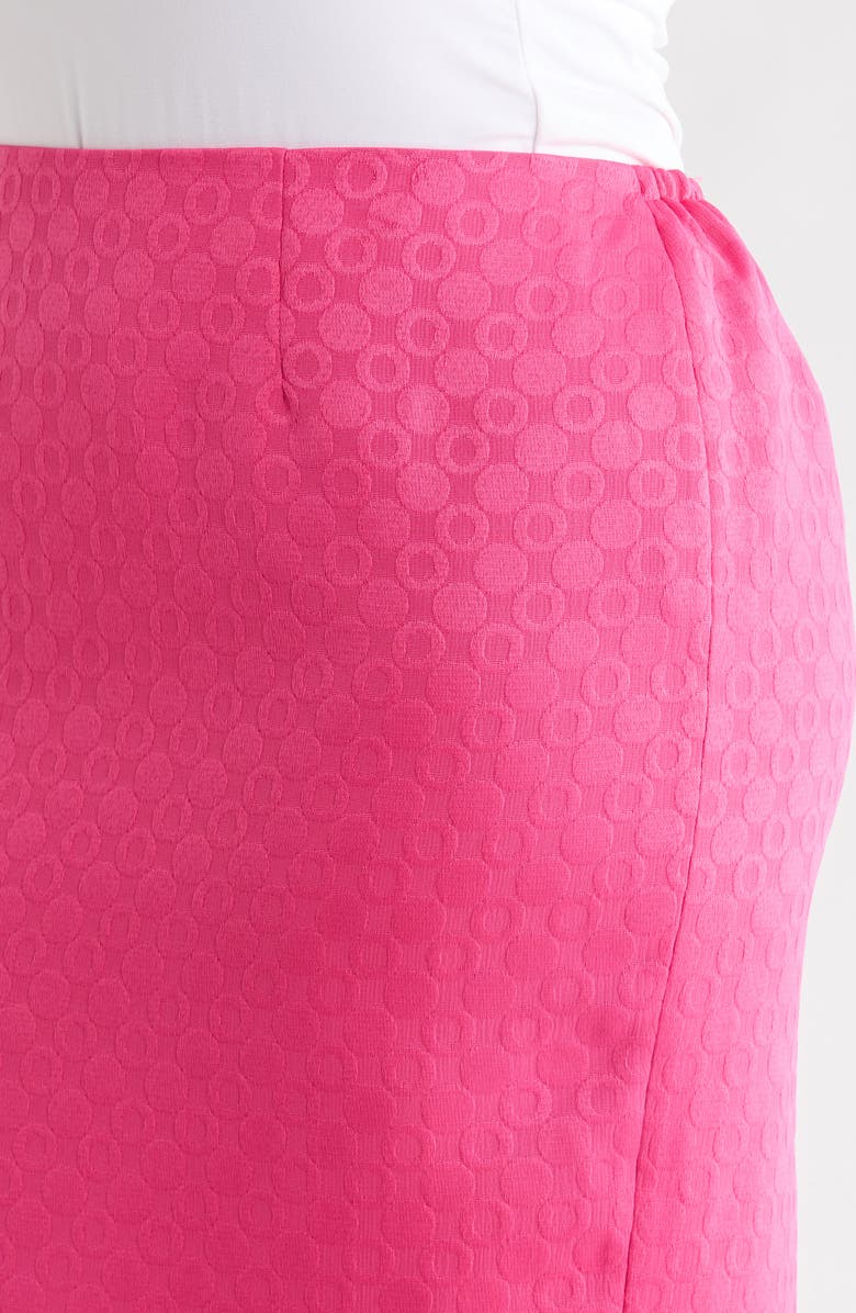 KASPER Textured Zip Pencil Skirt, Alternate, color, Pink Perfection