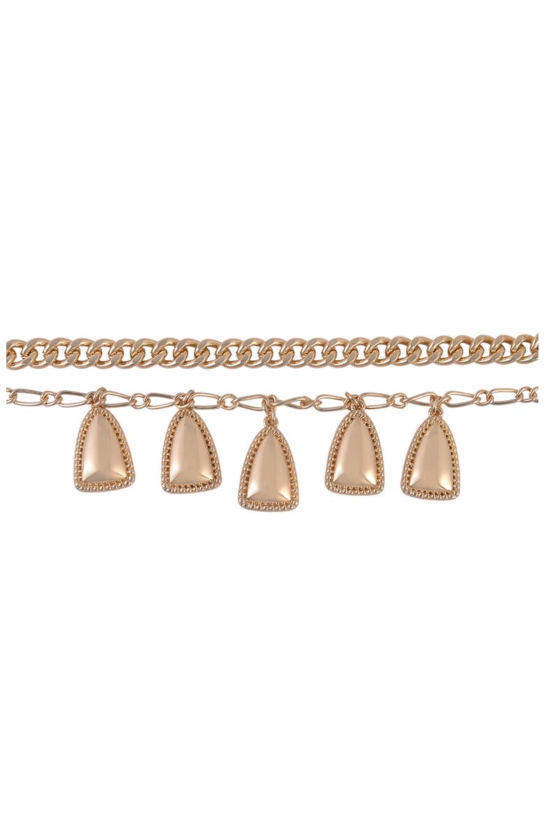 Layered Chain Necklace, Alternate, color, GOLD