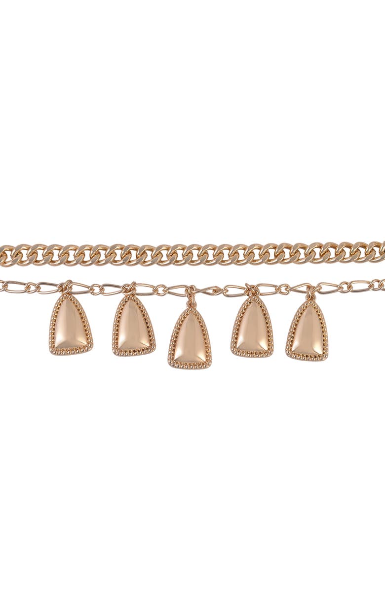 Rachel Roy Layered Chain Necklace, Alternate, color, Gold
