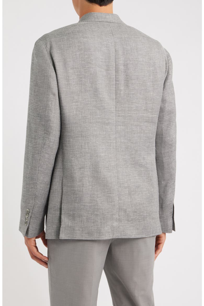 Relaxed Fit Icon Stretch Linen, Wool & Silk Sport Coat, Alternate, color, GREY