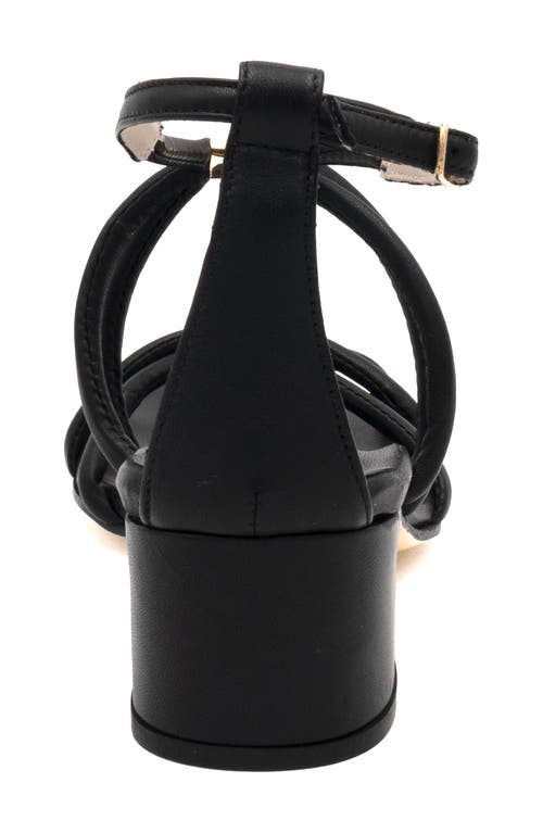 Amalfi By Rangoni Manchester Ankle Strap Sandal In Black Parmasoft