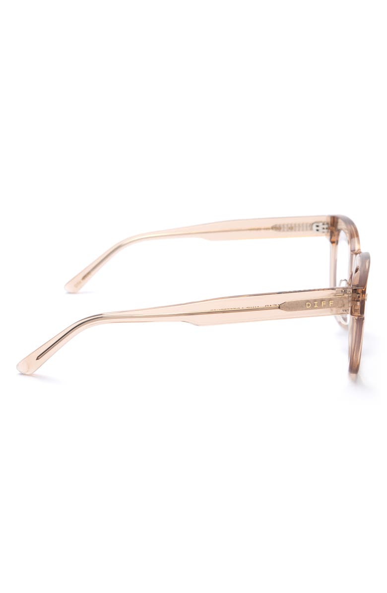 DIFF Summer 47mm Blue Light Blocking Glasses, Alternate, color, Vintage Crystal