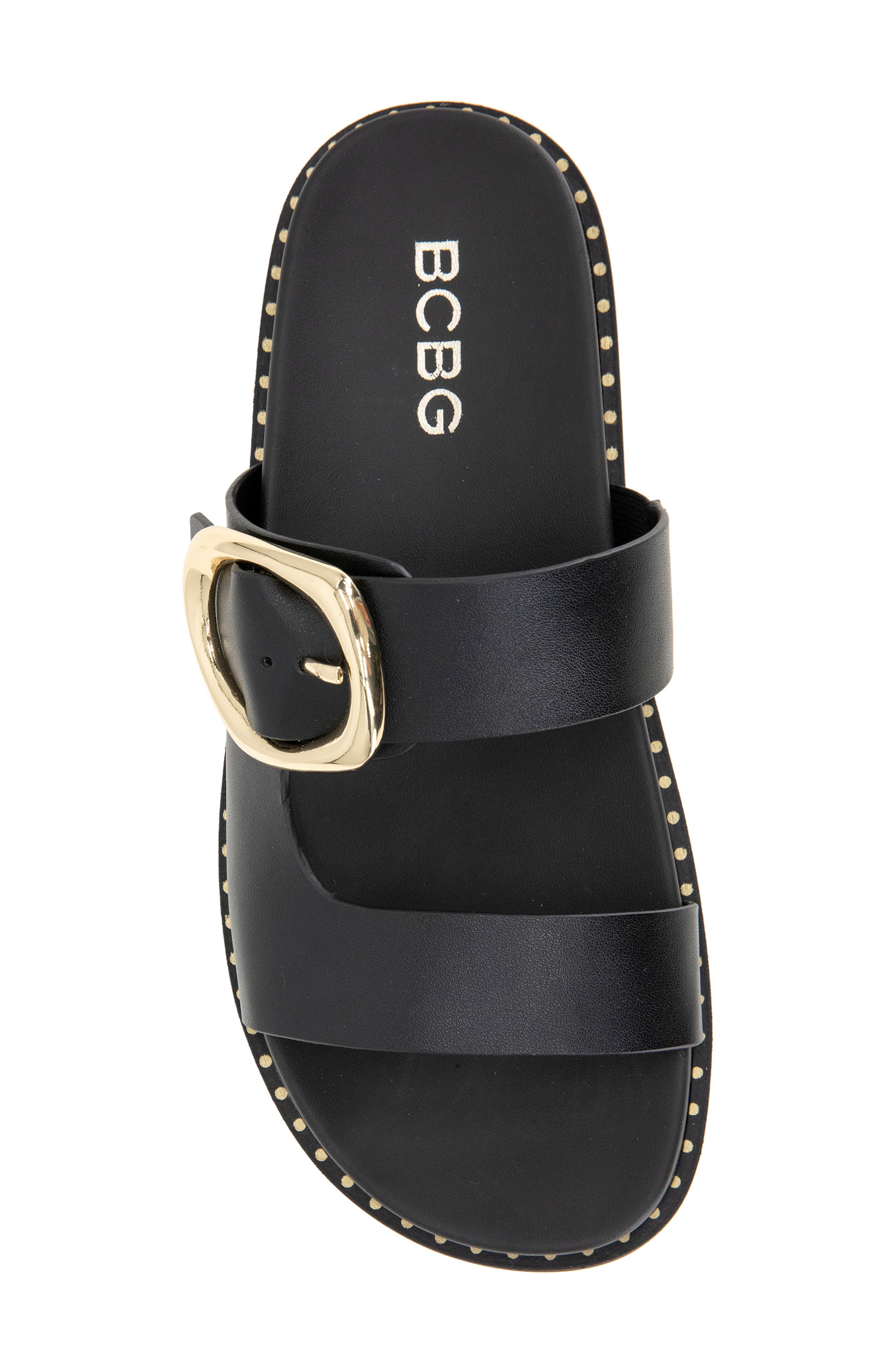 BCBG Tandra Slide Sandal, Alternate, color, Black