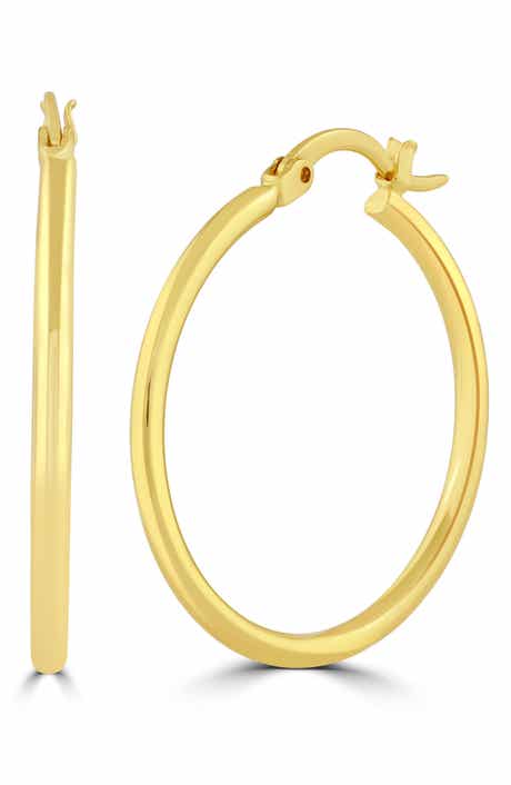 Polished Hoop Earrings