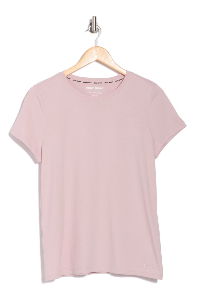 Embroidered Logo Crew T-Shirt, Alternate, color, ALLURE