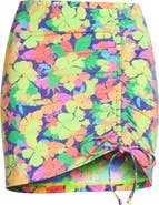 Kulani Kinis Ruched Tie Cover-Up Miniskirt