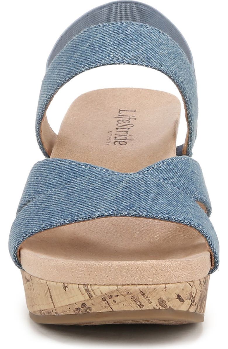 LifeStride Danita Slingback Platform Wedge Sandal, Alternate, color,