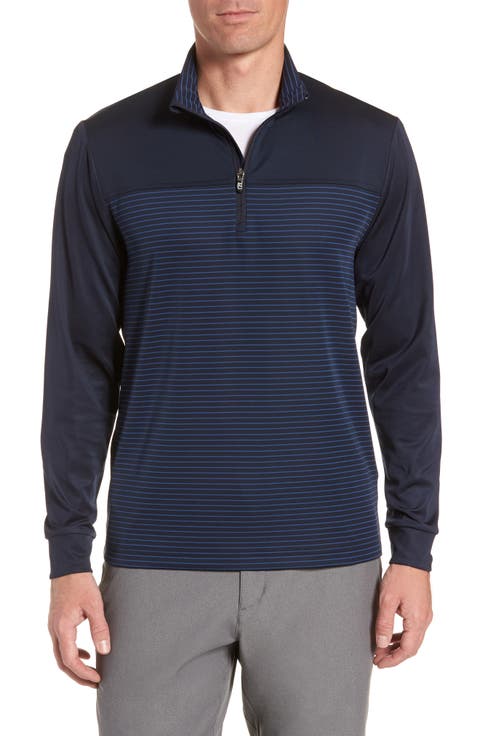 Traverse Stripe Quarter Zip Pullover (Big & Tall)