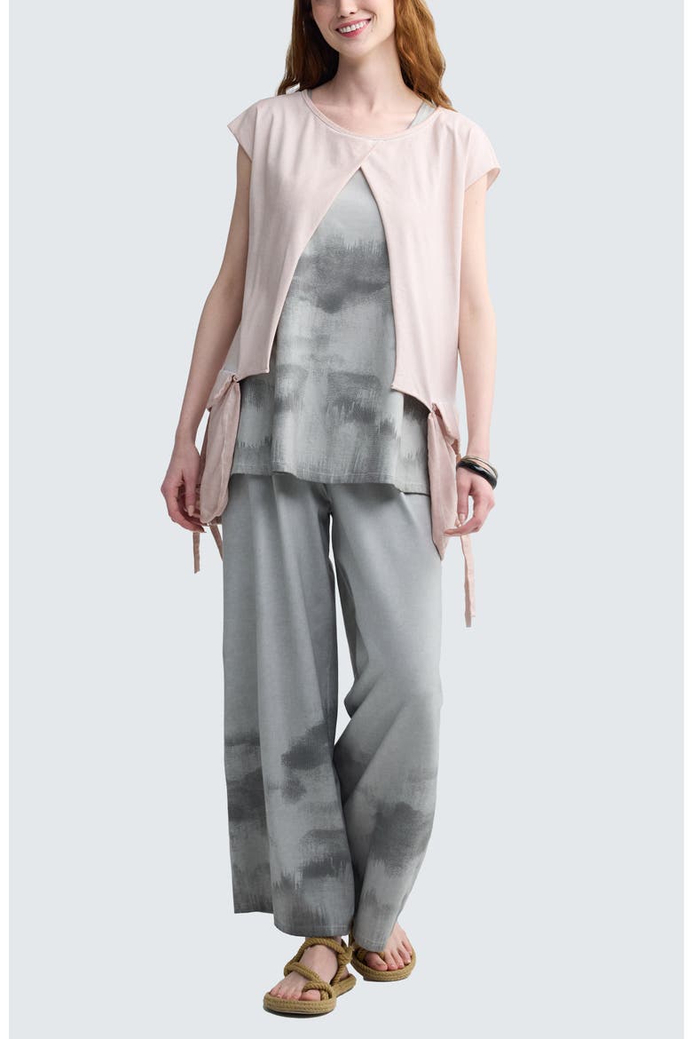 Daris Garment-Dyed A-Line Pants, Alternate, color, Ash Grey