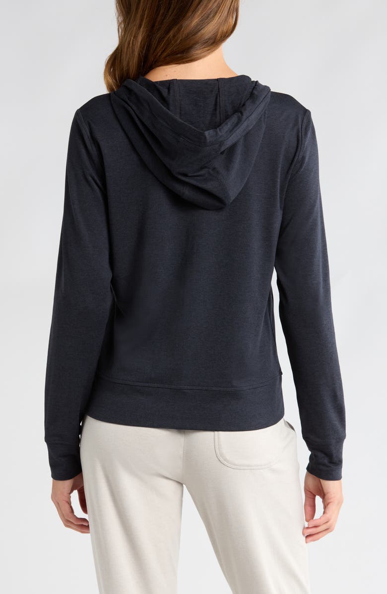 Zella Restore Soft Zip-Up Hoodie, Alternate, color, Black