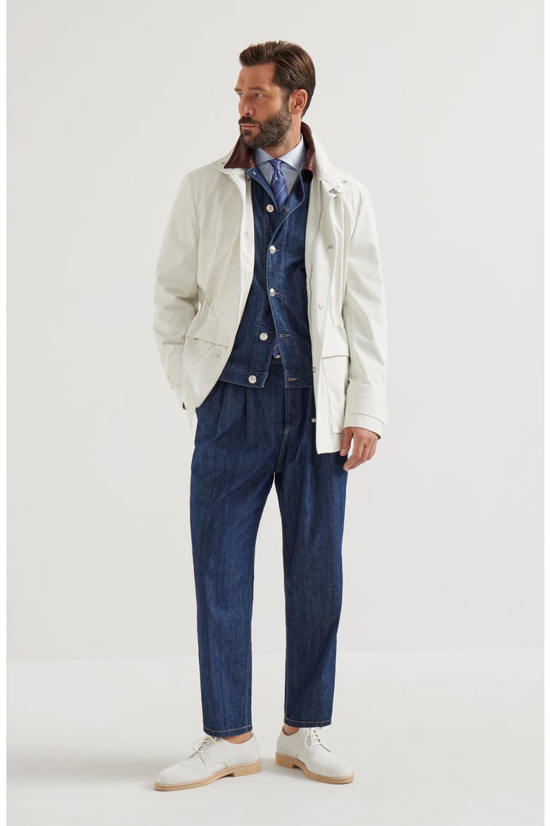 Double pleated trousers, Alternate, color, Dark Denim