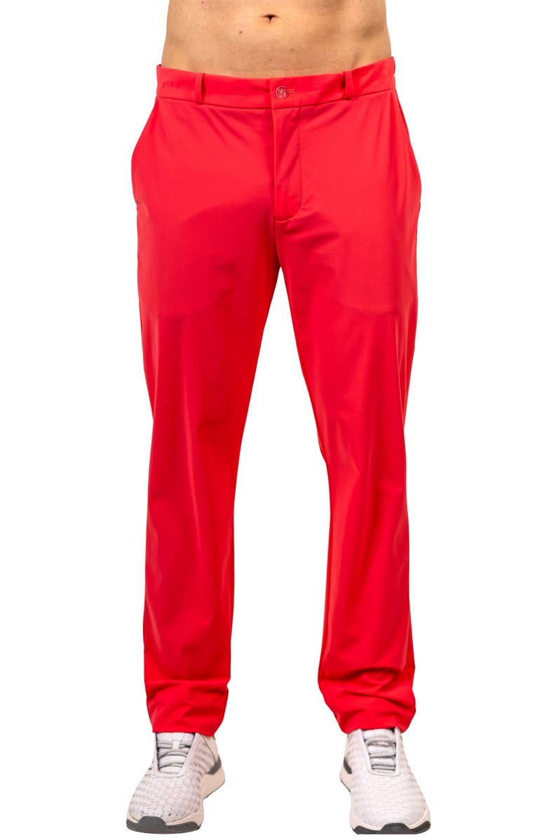 Maceoo Workout Stretch Icelolly Pants, Main, color, Red