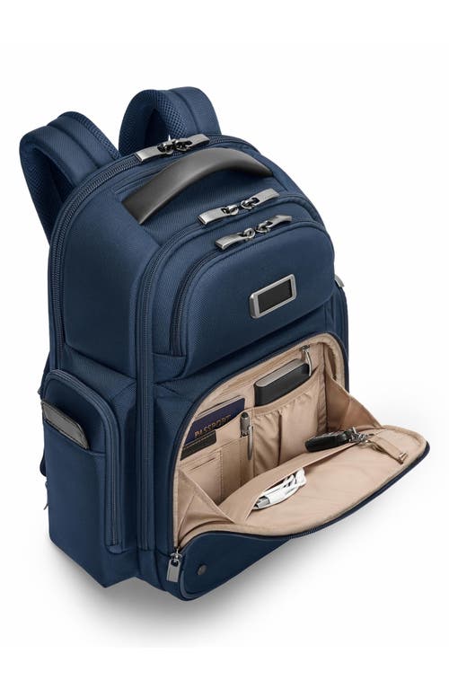 Briggs & Riley Large Work Cargo Backpack In Navy