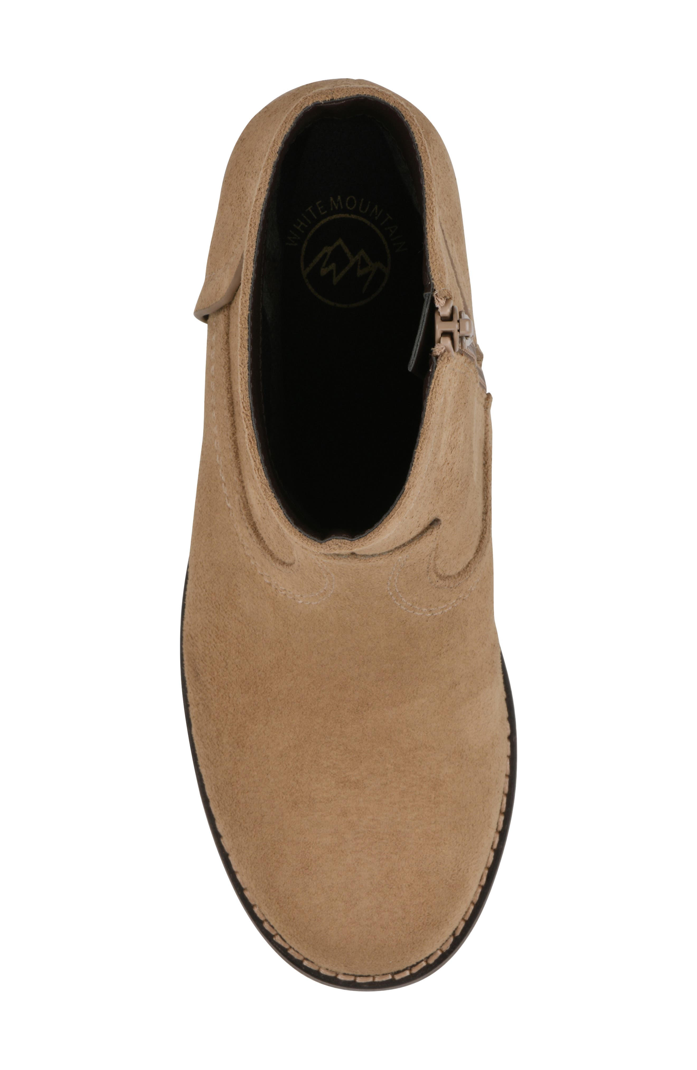 Meringue Western Bootie, Alternate, color, BEACHWOOD/ FABRIC